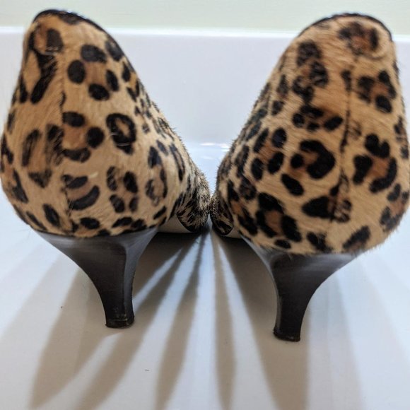 🐆Bandolino Leopard Calf Hair Pump- Size 7M. A classic shoe. - Picture 12 of 14